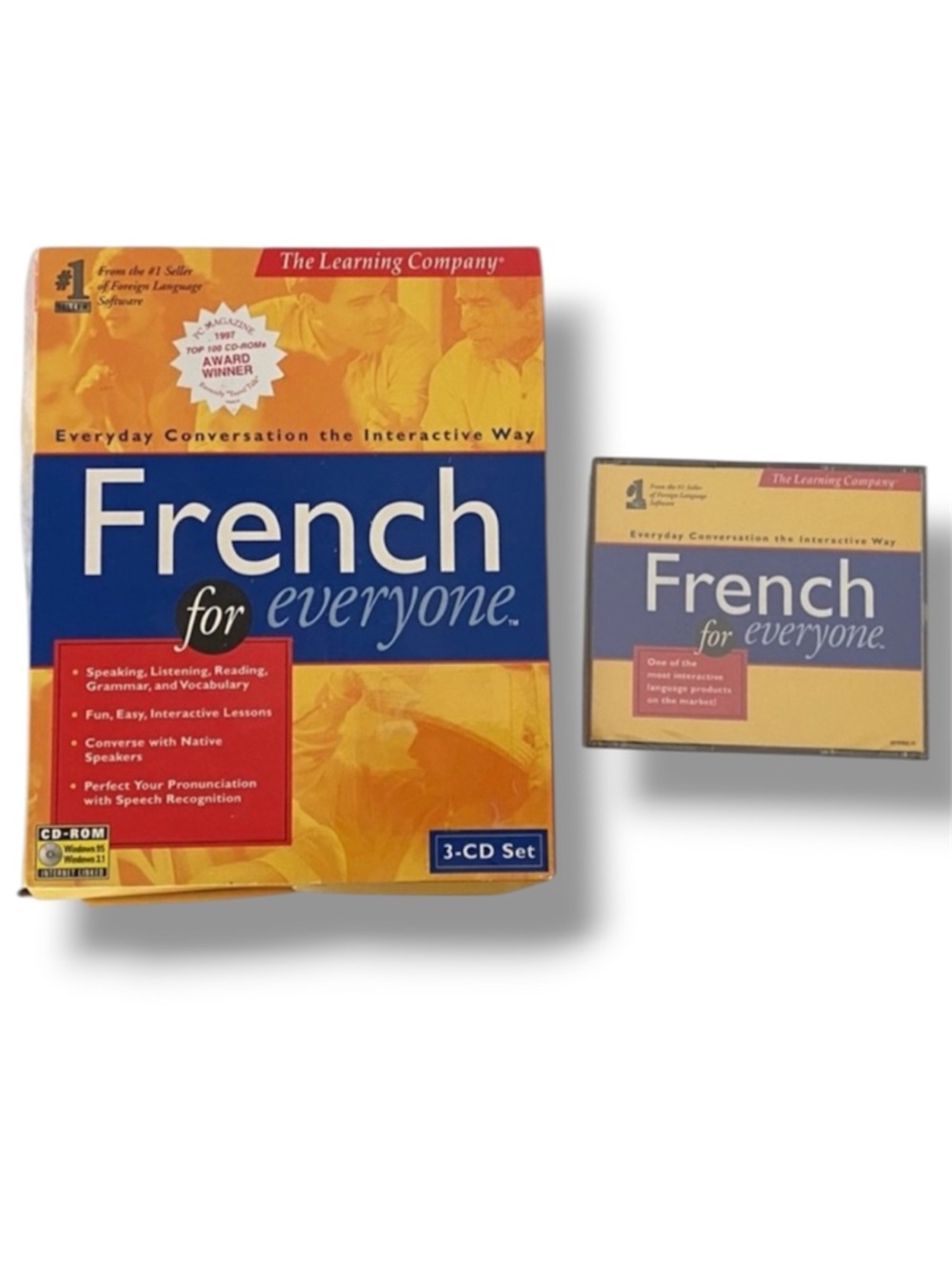🦋 5/$25 - French For Everyone CD-Rom Set by The Learning Company (1997)
